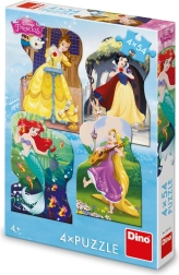 Pusle DISNEY printsessid 4×54 tükki DINO