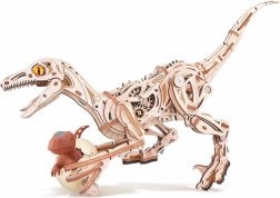 Rokr 3D wooden mechanical puzzle Velociraptor