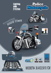 Politseimootorratas valgus- ja heliefektidega