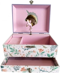 Muusikaline mängiv ehtekarp ükssarvikuga