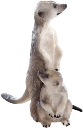 Meerkat Figurine – Realistic Plastic Decoration