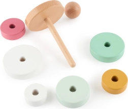 Bieco wooden stacking tower Berry