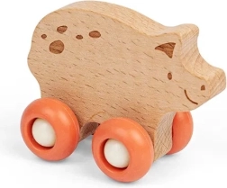 Puidust ratastel mänguasi – koduloom