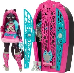 Monster High Kõhedad saladused Catty Noir – mänguasi garderoobi ja üllatustega