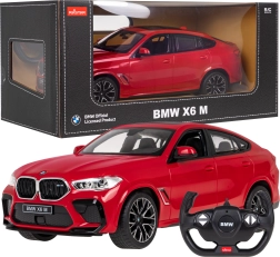 Rastar BMW X6 M 1:14 RC auto kaugjuhtimisega 2,4 GHz – Punane