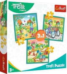 Trefliks 3-in-1 Puzzle – Meet the Trefliks (20, 36 and 50 pieces)