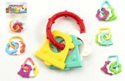 Värviline plastmassist beebidele mõeldud närimisrõngas