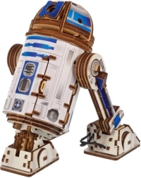 Ugearsi puidust mehaaniline kokkupandav mudel STAR WARS R2‑D2 LED‑projektoriga