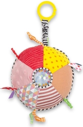 Interactive plush educational stroller toy BABY MIX with rattle