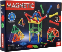 Magnetiline konstruktor 77 osaga plast/metall
