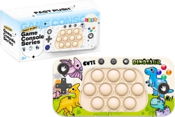 Pocket gaming console Pop It with dinosaurs and 4 game modes