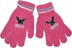 Pink kids' gloves Bing - 1 piece