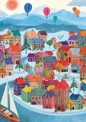 Puzzle Village in Winter 500 Pieces