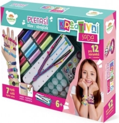 Loomekomplekt käevõrude valmistamiseks kudumisraami ja lisadega