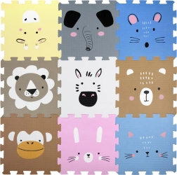 Humbi vahumatt – hariv loomapusle 120 × 120 cm, 9 tükki