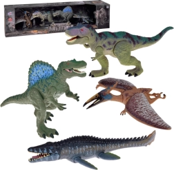 Dinosauruse figuuride komplekt 4 tk – suured liigutatavad figuurid