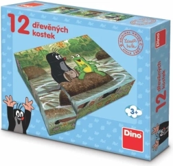 Dino puidust klotsid MUTT ja loomakesed 12 tk