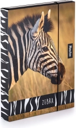 A4 Jumbo vihikukarp sebra motiiviga