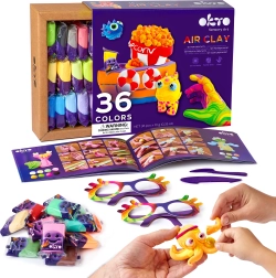 Isekuivav modelleerimismass OKTO, komplekt 36 värvi