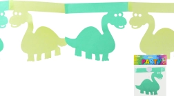 Roheline paberist dinosaurus-girland 3 m