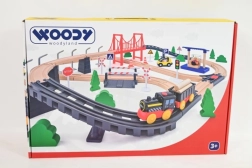 Woodylandi puidust rongirada elektriveduri ja sillaga