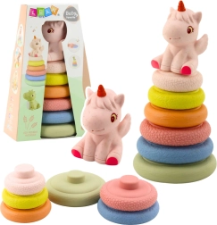 Soft sensory stacking pyramid unicorn eco