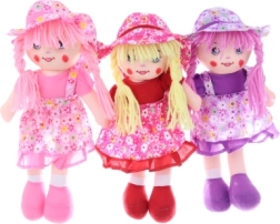 Rag baby doll with sound 35 cm (sings) - 1 piece