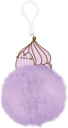 Pusheen pompom keychain