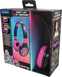 Lexibook 2in1 Bluetoothiga kokkupandavad laste kõrvaklapid MONSTER HIGH helitugevuse piiramisega