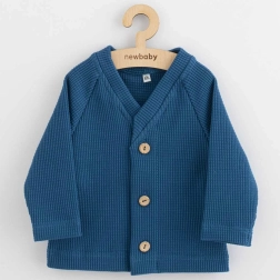 Baby cardigan with buttons New Baby Oliver blue 74
