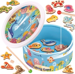 Tooky Toy magnetiline kalapüügimäng – puidust komplekt