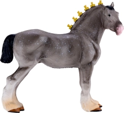 Mojo Shire Horse Figurine – Grey Roan