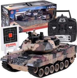 Suur RC tank Leopard 2 1:18 laskefunktsiooniga