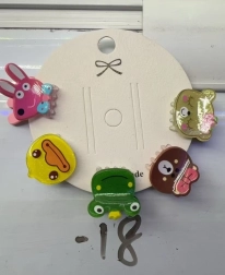 Laste juukseklambrite komplekt loomakestega