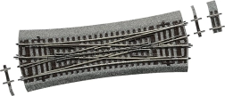 Roco Line double slip switch DKW15 with roadbed