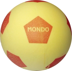 Mondo pehme vahtkummist jalgpall kollane 20 cm