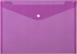 A5 Opaline Snap Button Wallet Pink