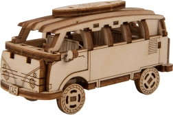 Wooden 3D Puzzle WOODEN CITY Superfast Retro Minibus