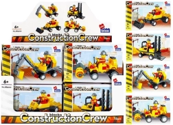 Construction Machines Building Set with Minifigure