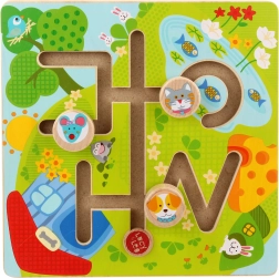 Lucy & Leo Päikeseline org – puidust motoorne labürint