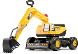 Laste sõidetav ekskavaator JCB pöörleva poomi ja kiivriga FALK