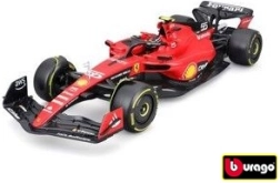 Bburago 1:18 Scuderia Ferrari SF-23 Vormel 1 (2023) Carlos Sainz juhi figuuriga