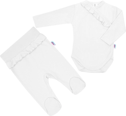 2-piece baby set New Baby Stripes, white