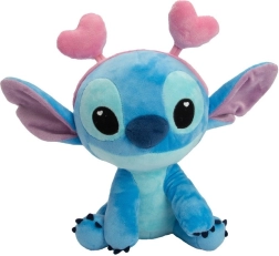 Disney Lilo ja Stitchi plüüs Stitch südamekestega roosa peapaelaga 25 cm