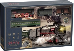 Battery-powered train set light sound