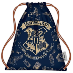 Harry Potter drawstring bag navy blue and gold