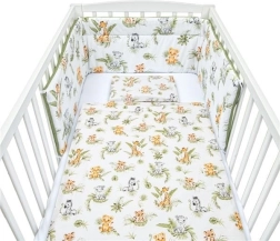 3-osaline beebide voodipesukomplekt New Baby Jungle 100×135 cm