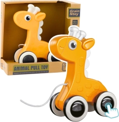 Yellow Pull-Along Giraffe with Squeaker