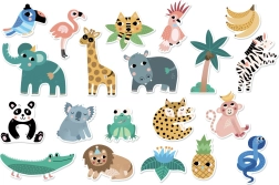 Vilac puidust džunglimagnetid lastele