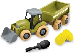 Kruvitav traktor koos kopplaaduri ja järelkäruga 27 cm